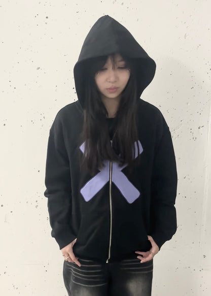 'Silent Voice' Zipup (Noir)