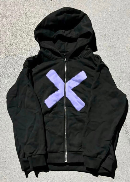 'Silent Voice' Zipup (Noir)