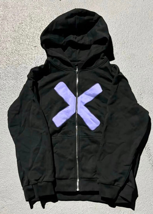 'Silent Voice' Zipup (Noir)