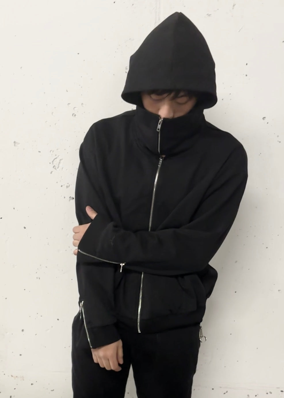 Masked Zipup (Noir)