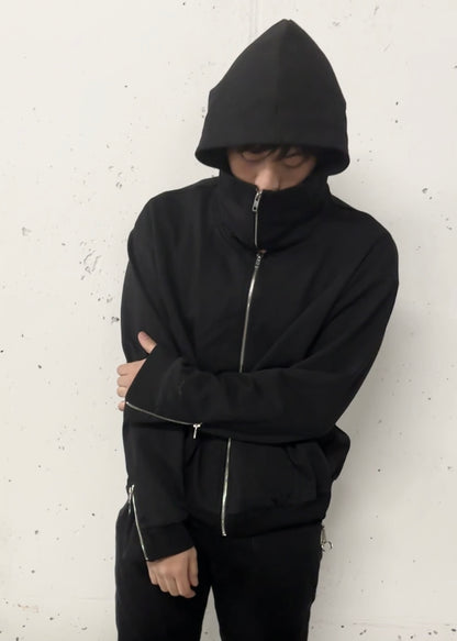 Masked Zipup (Noir)