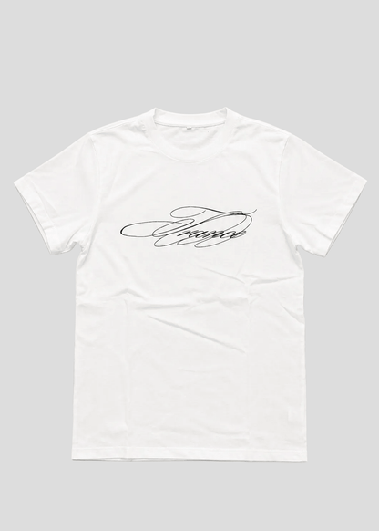 Calligraphy Tee (Bone) - lostintrance