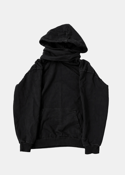 Masked Hoodie (Noir) - lostintrance