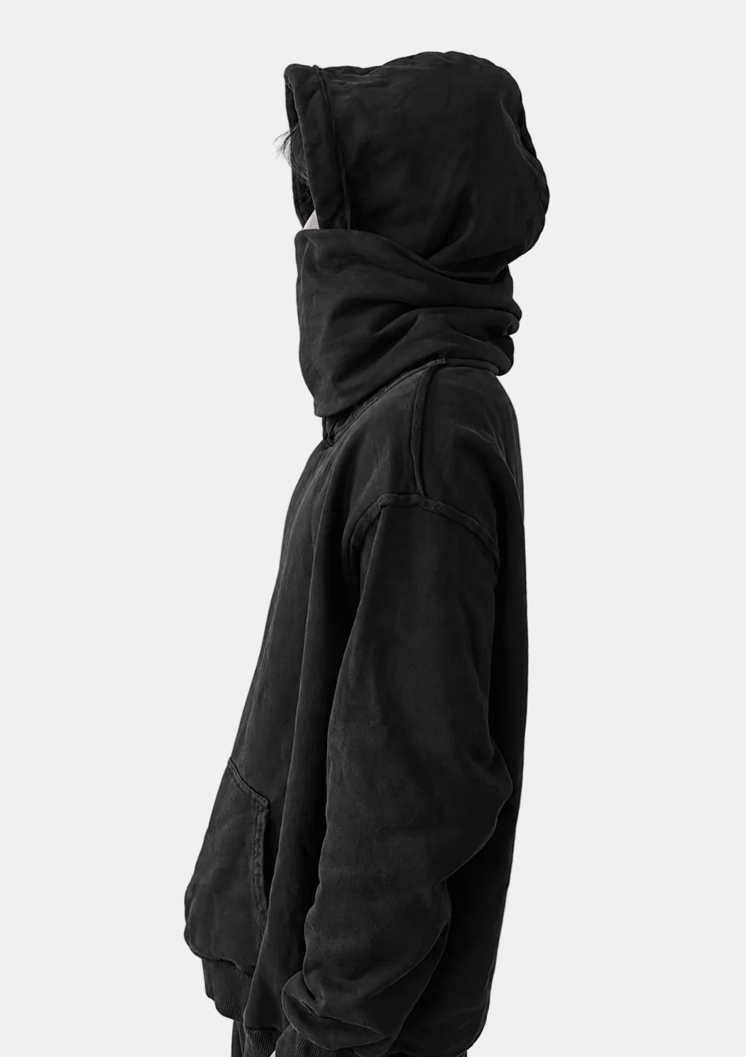 Masked Hoodie (Noir) - lostintrance