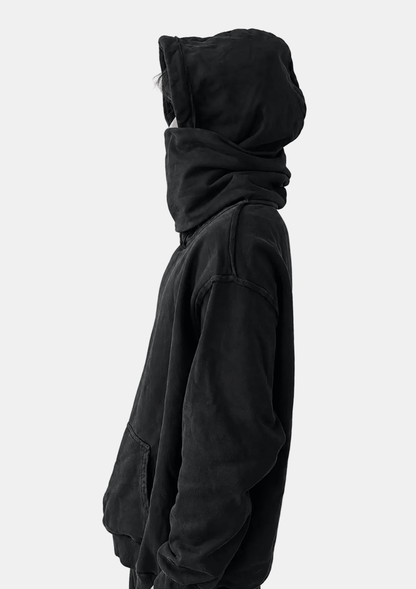 Masked Hoodie (Noir) - lostintrance