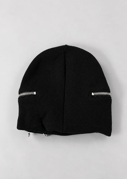 Satin Zip Beanie - lostintrance