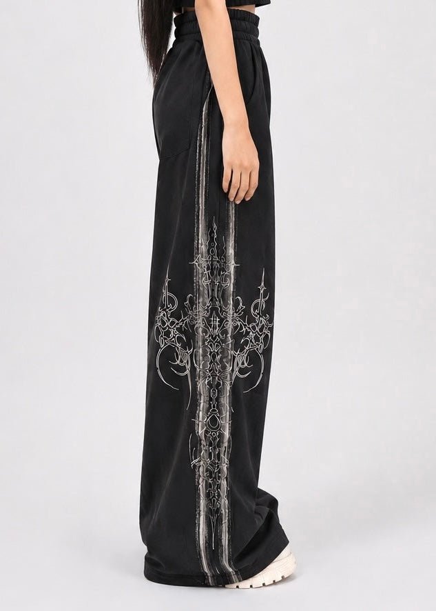 'Sigil' Sweatpants (Noir) - lostintrance
